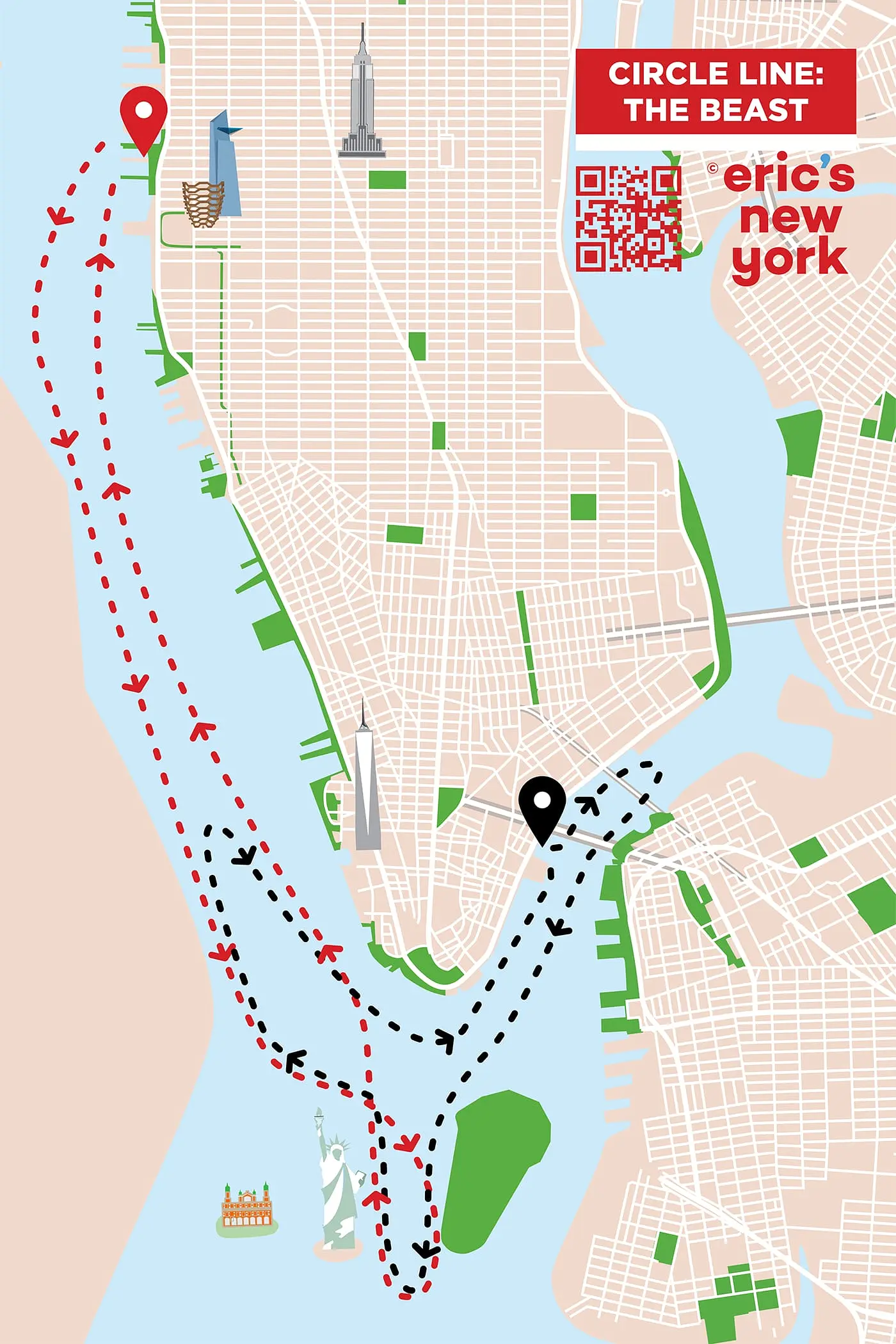 Circle Line The Beast i New York - Rutt