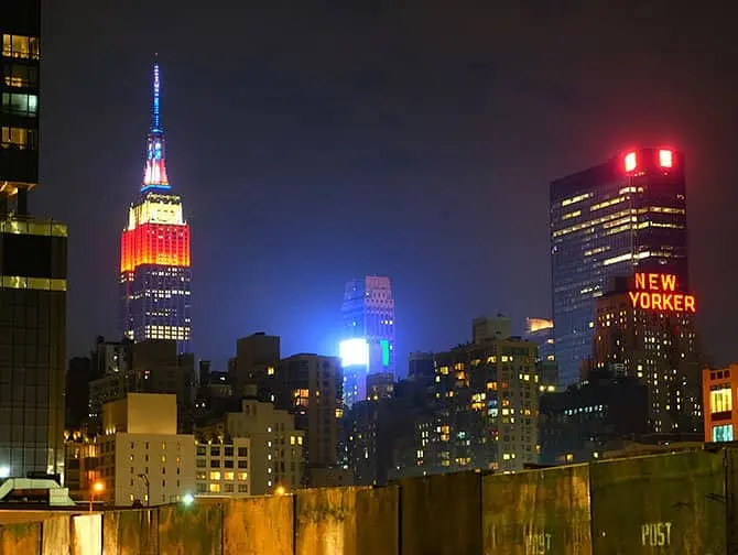 Saker att göra i Midtown Manhattan - Empire State Building på kvällen