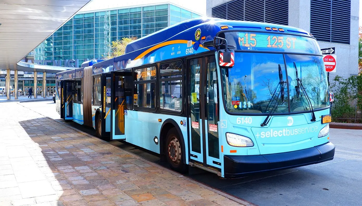Buss i New York - Buss på 9th Avenue