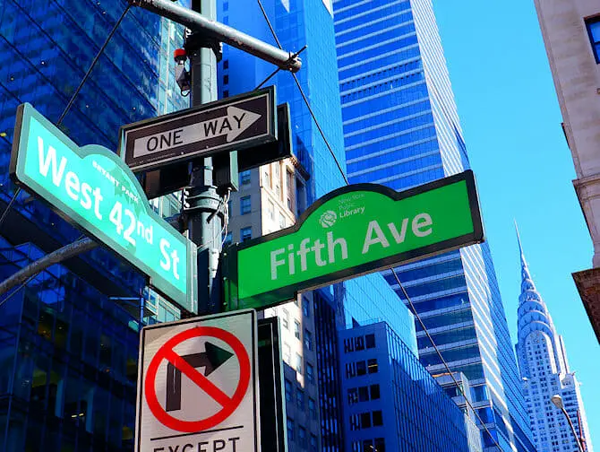 Att hitta i New York