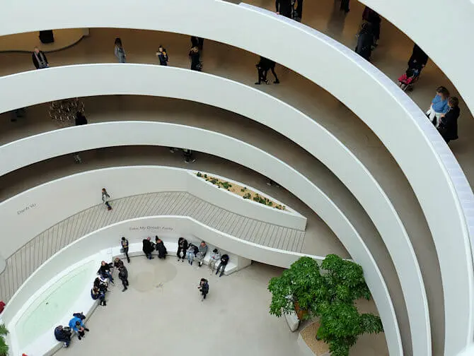 Guggenheim i NYC - Interiör