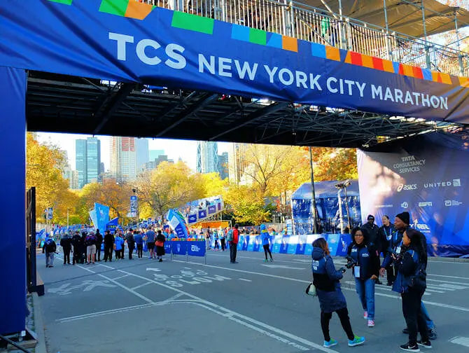 New York Marathon - Mål