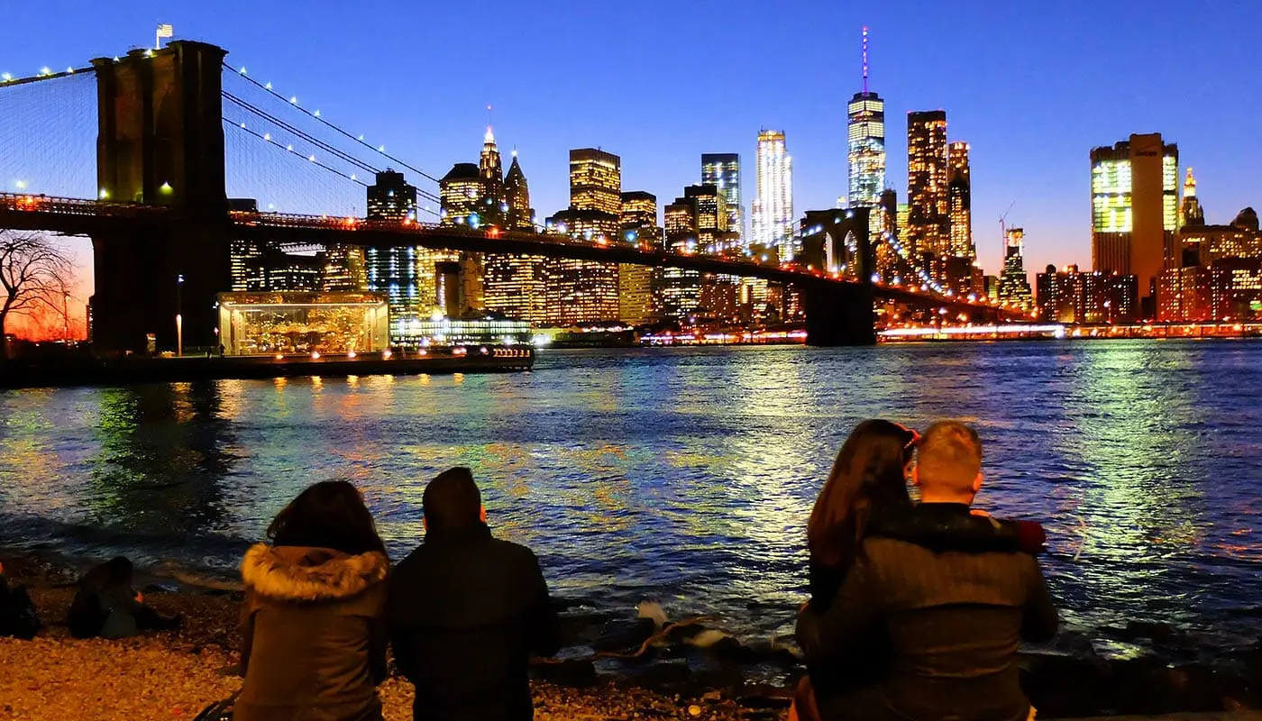Brooklyn Bridge i New York - Skyline