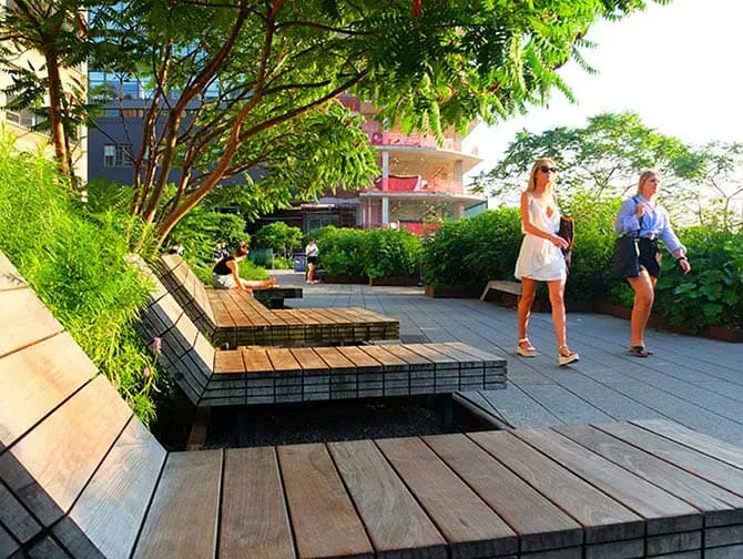 High Line Park i New York - Loungestolar