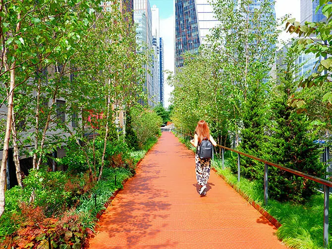 High Line Park i New York - Promenad