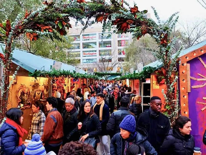 Marknader i New York - Julmarknaden p&aring; Union Square