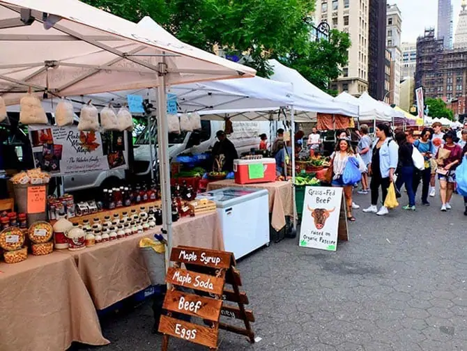 Marknader i New York - Union Square Greenmarket