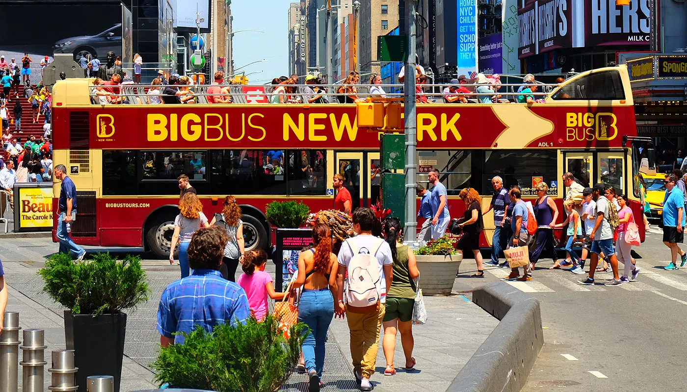 Big Bus i New York - Korsar Times Square