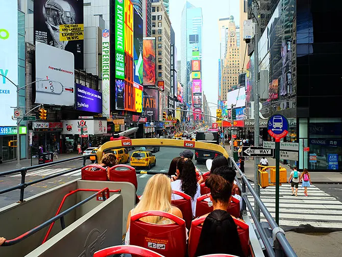 Big Bus i New York - Utsikt