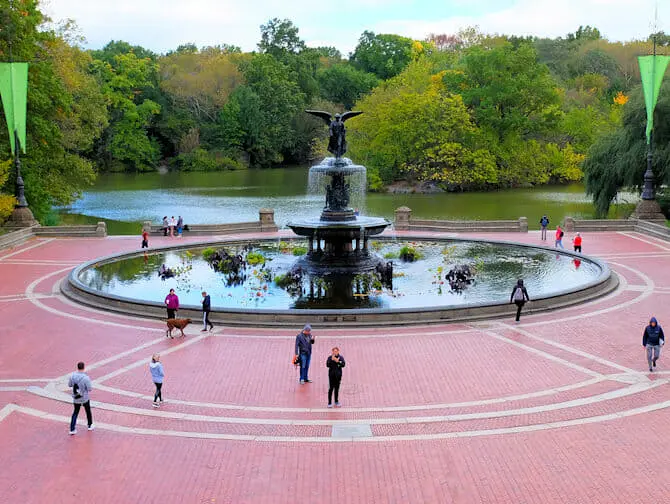 Central Park i New York - Bethesda Fountain