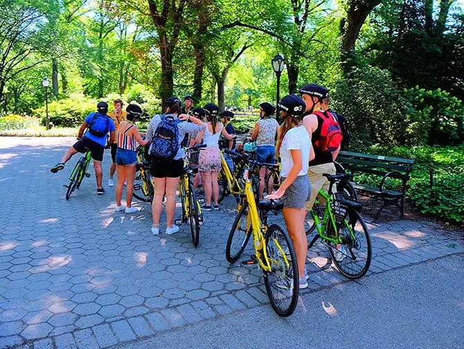 Central Park i New York - Guidad cykeltur