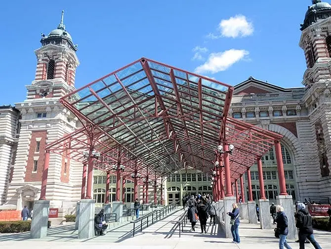Ellis Island i New York - Ingången till museet