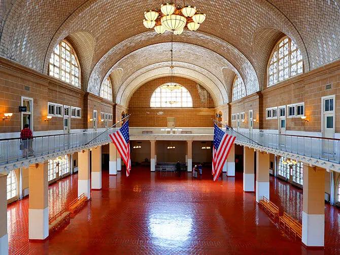 Ellis Island i New York - Registry Room