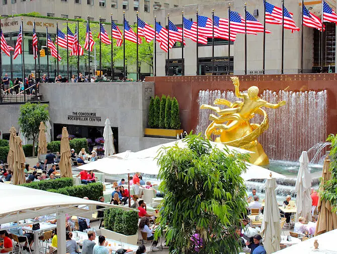 Rockefeller Center i New York - Terrass