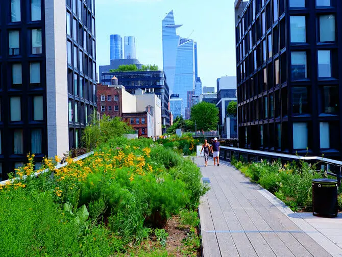 Parker i New York - Sommar i High Line Park