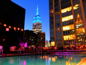 Romantiska restauranger och barer i New York