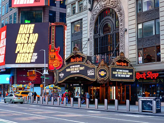 Restauranger med teman i New York - Hard Rock Cafe