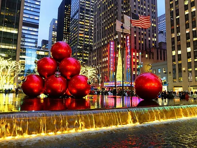 Jul i NYC - Juldekorationer