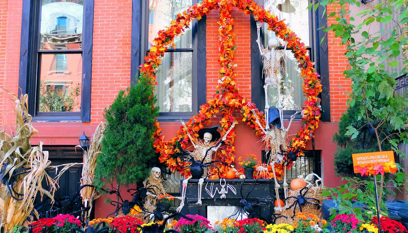 Halloween i New York - Husdekorationer