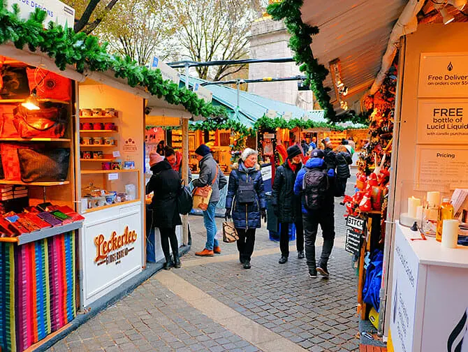 Marknader i New York - julmarknaden i Bryant Park