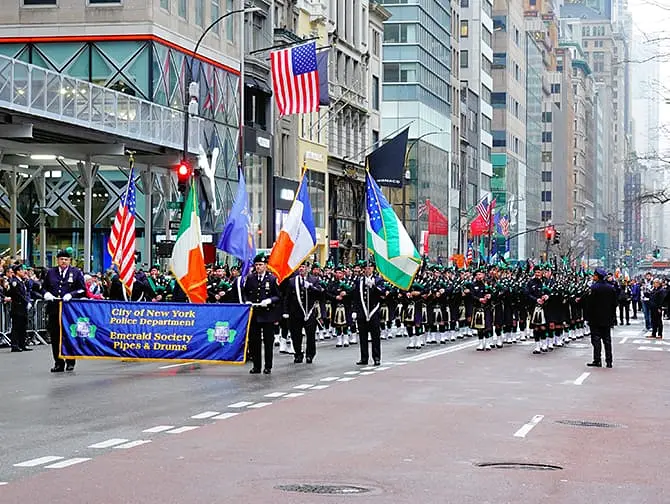 St Patricks Day i NYC - St. Patrick's Parade i New York