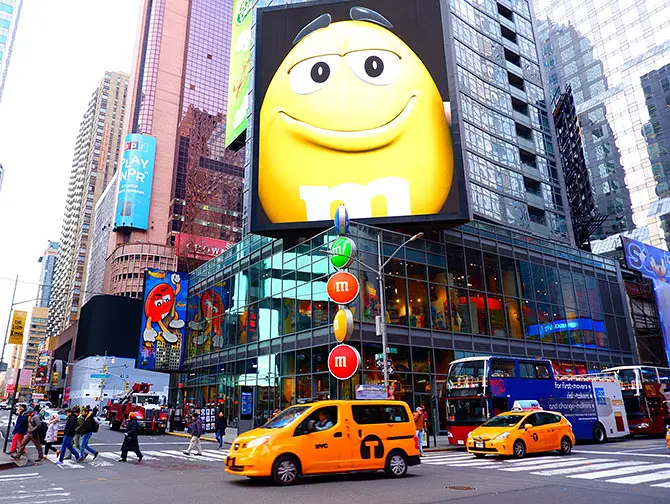 M&M’s butik på Times Square