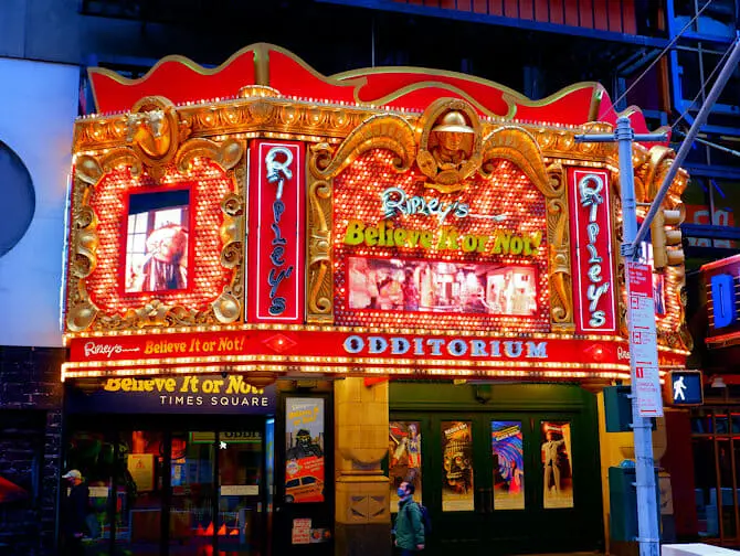Ripleys i New York - Fasaden
