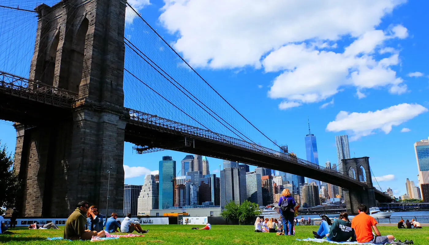 Brooklyn Bridge Park i New York - Avkoppling