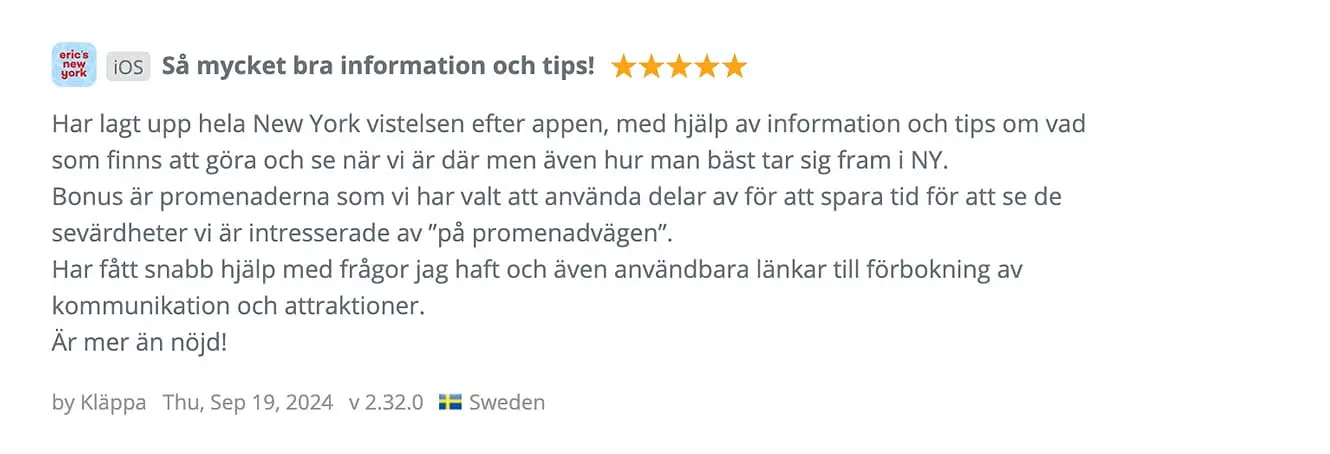 App review - SE 1