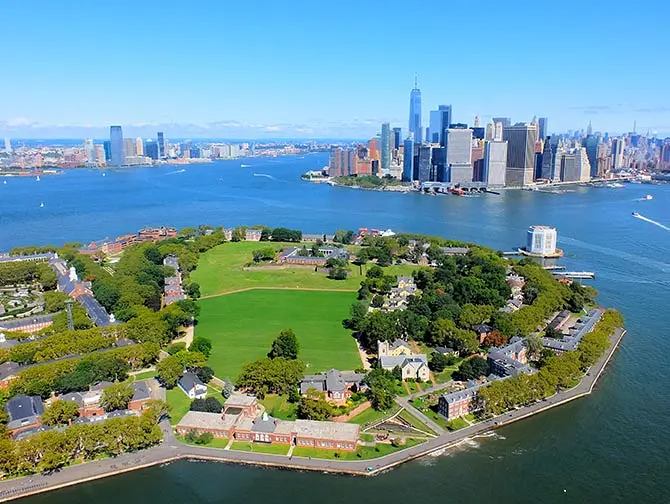 New York Helicopter Tour Routes Govenors Island