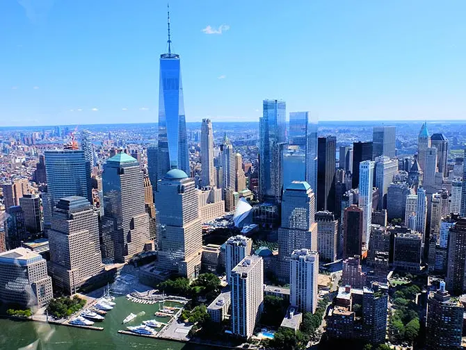 Helikopterturer och rutter i New York - Manhattan Skyline