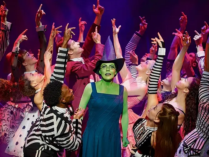 Biljetter till Wicked på Broadway - Elphaba och artister