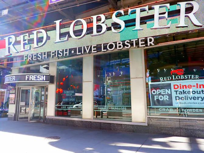 Äta ute tillsammans med barn i New York - Red Lobster