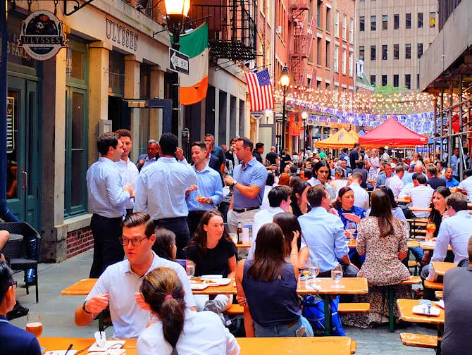 Stone Street restauranger i New York