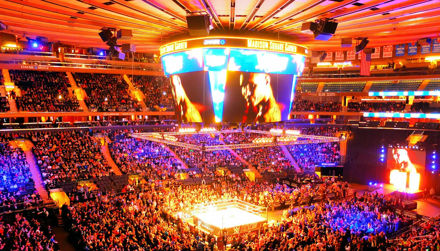 Madison Square Garden i NYC - Insidan