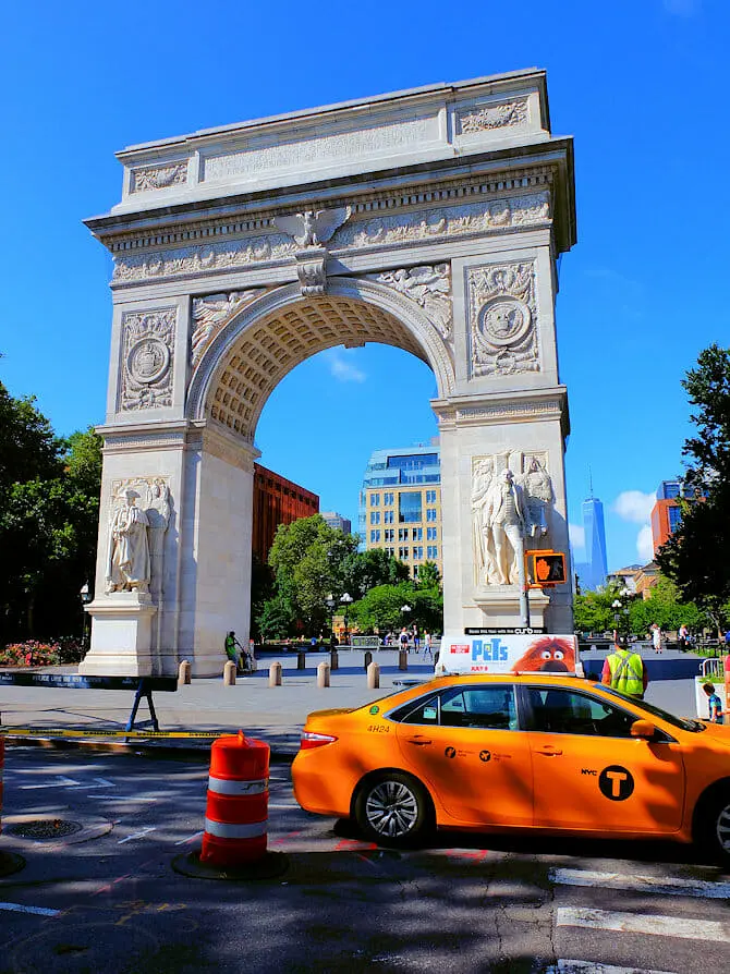 Guidad cykeltur på Manhattan - Washington Square Park