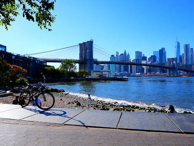 Hyra cykel i New York - Brooklynbron