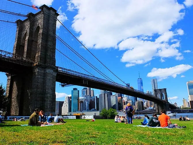 De bästa utsikterna i New York - Brooklyn Bridge Park
