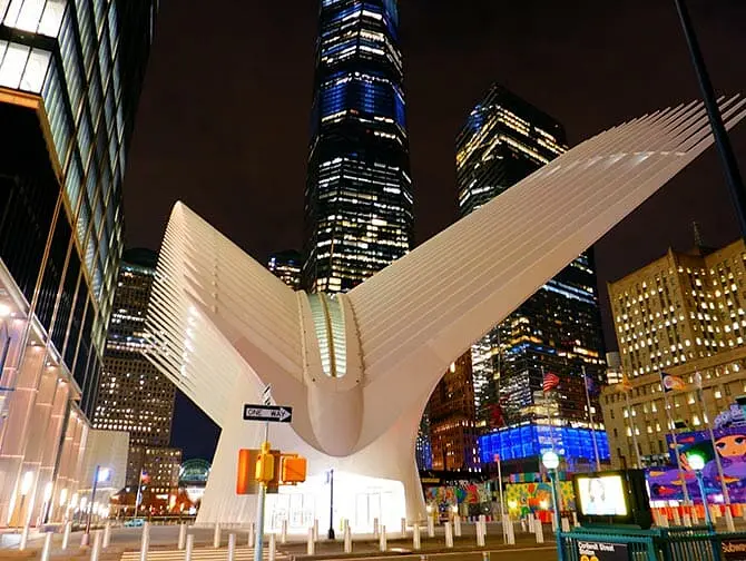 Westfield World Trade Center Shopping Mall i New York - Oculus