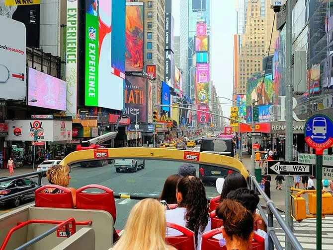 Skillnaden mellan New York Sightseeing Day Pass och New York Pass - Hop on Hop off buss