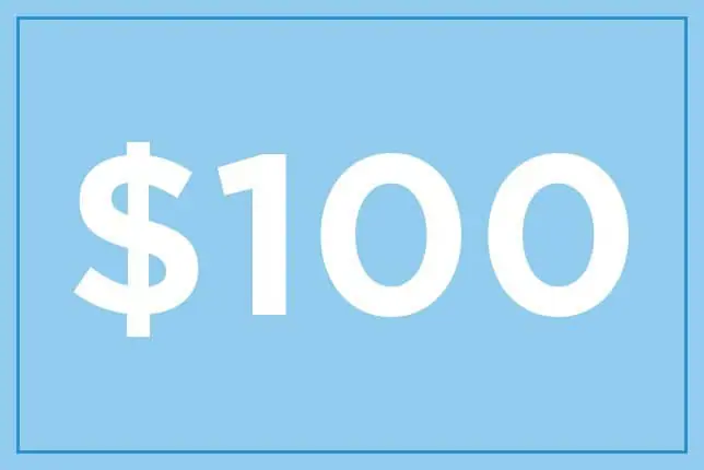 Presentkort $100