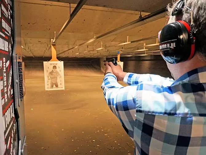 Skjutbana i New York - Rikta vapnet