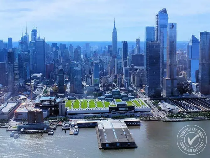 Helikoptertur i New York - Flyga över Hudsonfloden