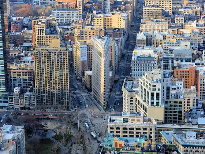 Flatiron Building i New York - View