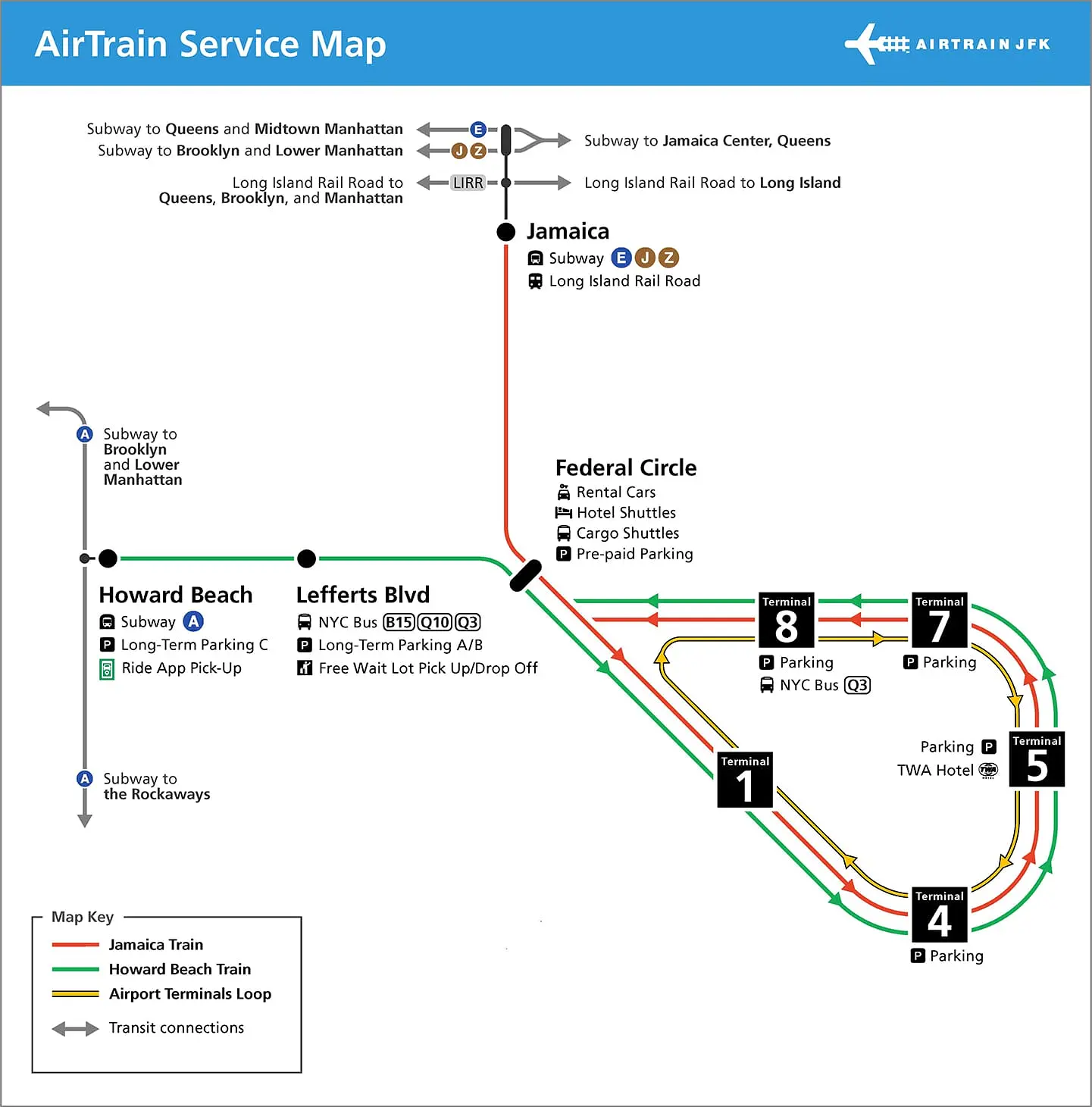 JFK AirTrain - AirTrain karta