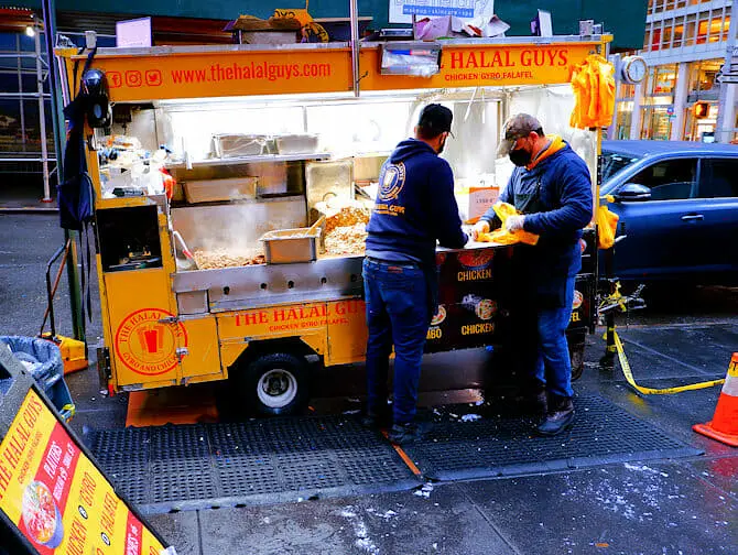 New York Street Food Halal Guys Food Cart