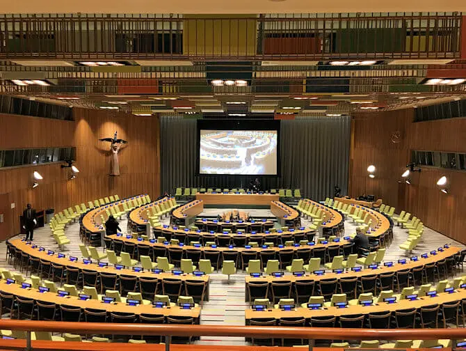 Förenta Nationerna i New York Trusteeship Council Chamber