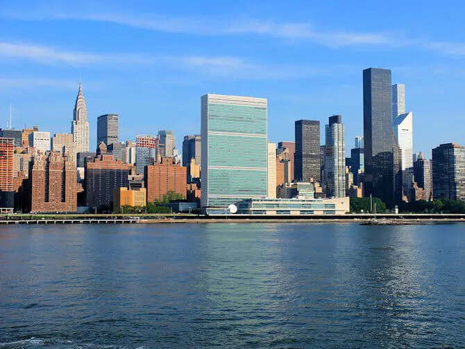 Förenta Nationerna i New York United Nations Chrysler Building