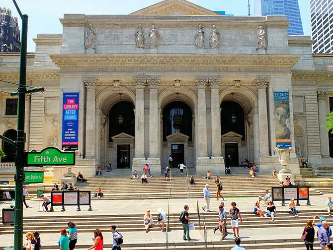 Filminspelningsplatser i New York - The Day After Tomorrow Public Library