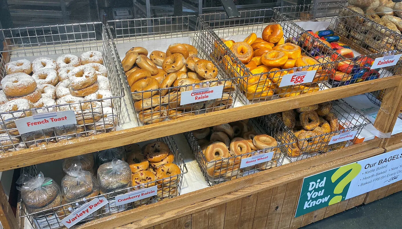 B&auml;sta bagels i New York - New York matbutik